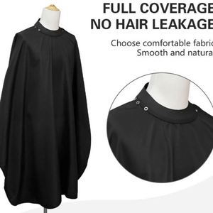Cape de coiffure imperméable réglable avec boutons-pression pour coupe de cheveux, coloration et maquillage - Product Image 2