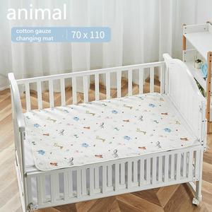 綿100% ベビーベッド防水ベッドシーツソフト折りたたみ式おむつ交換マット幼児用防水交換パッド - Product Image 5