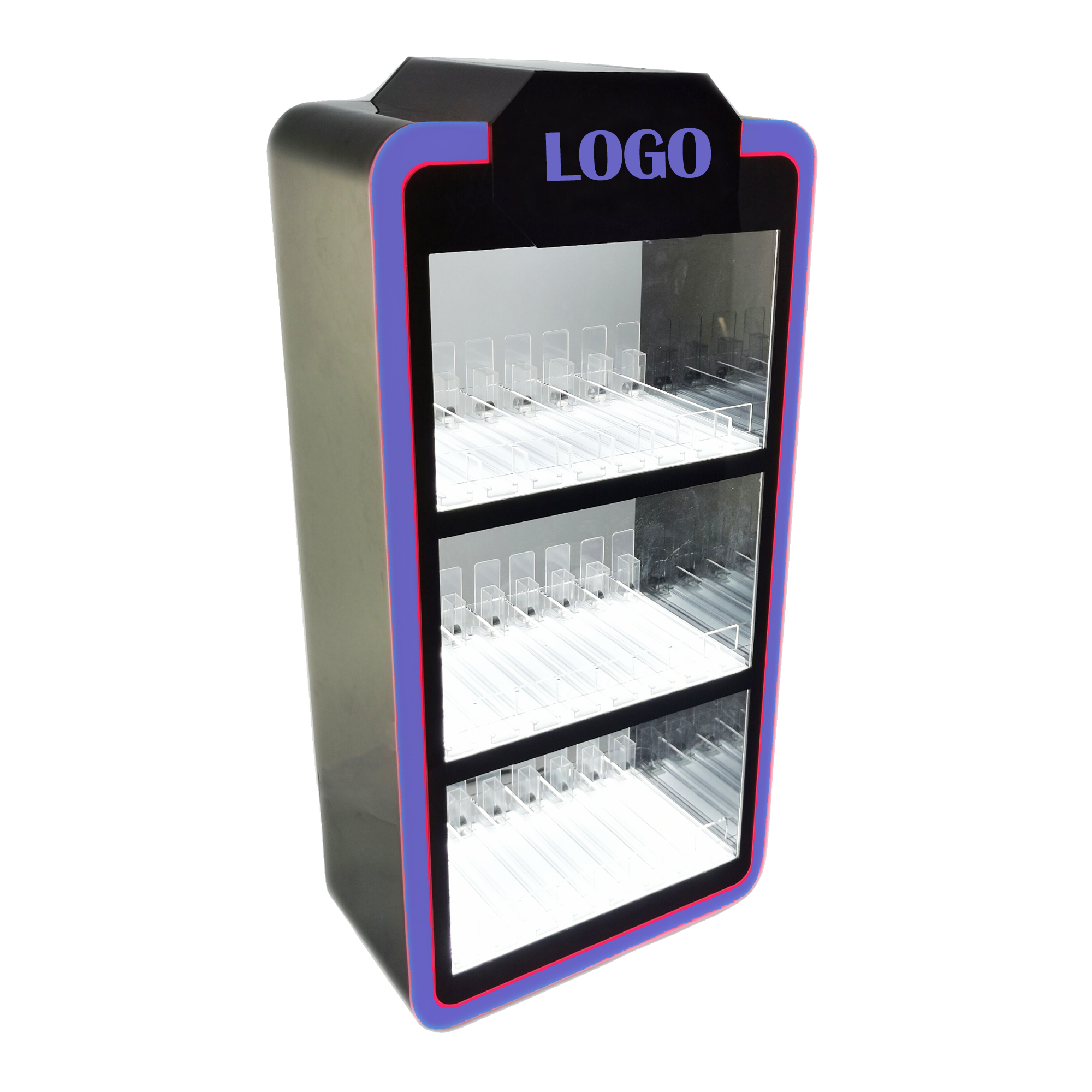 Customize Multilayer Electric Tobacco Grinder Display Racks Retail Smoke Shop Acrylic Display Cases Lockable Display Cabinet — view 3