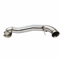 53.ODM/OEM Downpipe d'échappement turbo argenté personnalisable haute performance pour Mini Clubman S /Cooper S /Countryman S