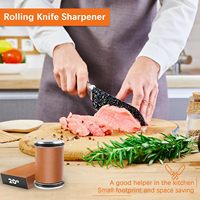 Kit d'affûtage de couteaux en acier inoxydable |   Outil d'affûtage diamanté à 20 degrés |   Logo personnalisé pour la maison, la cuisine commerciale