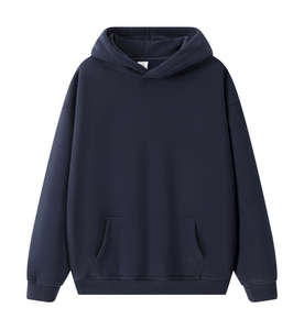 Heavyweight 350g Flamme Mélangé Polaire À Capuche Hommes Sans Cordon Surdimensionné Pull Streetwear Sweat À Capuche - Product Image 6
