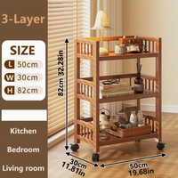 Chariot de rangement multi-niveaux autoportant, armoire à collations mobile, étagère utilitaire roulante polyvalente pour la cuisine domestique et les plats chauds