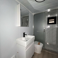Hochwertige Vorgefertigte Moderne Villa Luxuriöses Erweiterbares Containerhaus mit Großen Fenstern und Umweltfreundlicher Holz-Verbunddielen-Belag