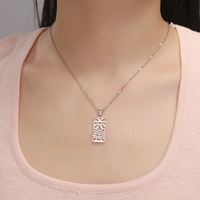 Collier Totem Tiki Myshape, Masque des Peuples Indigènes, Culture Tribale, Pendentif Géométrique, Bijoux en Acier Inoxydable