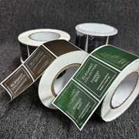 Rouleau d'autocollants personnalisés en feuille d'argent à chaud avec vernis brillant, papier spécial, étiquette autocollante pour flacon de parfum cosmétique