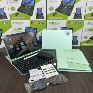 Tablette Android 14 SAILBook B30 Lite 10,1 pouces AI 2026, 12+256 Go, double carte SIM, 2-en-1 avec clavier, tablette professionnelle à prix usine - Product Image 1