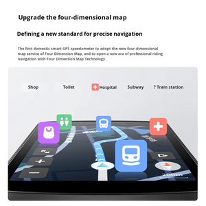 Wireless Digital Road Bike <b>Computer</b> Smart <b>Touch</b> <b>Screen</b> GPS IPX7 Waterproof Rechargeable Battery Voice Guide C706 Model - Product Image 6
