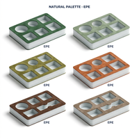 Boîte cadeau de luxe personnalisée avec insert en mousse EPE/EVA/EPDM, recouverte de tissu en velours suédé, plateau de protection découpé CNC, imperméable et écologique