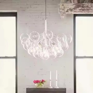 Lámpara de techo LED de bola de cristal moderna para techo minimalista tienda Bar luces colgantes sala de estar luz colgante LED de cristal - Product Image 5