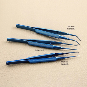 110mm hợp kim titan nhãn khoa kính hiển vi nhíp chính xác nền tảng kẹp thắt nút kẹp kẹp buộc kẹp mới - Product Image 3