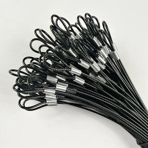 Bán buôn nhà sản xuất nylon tráng dây thép mạ kẽm Rope 7*7 6*7 + FC PP PE PVC tráng gi dây thép Cáp - Product Image 1