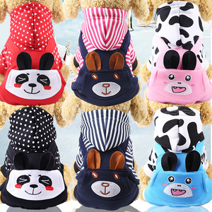 Shine And Shine Pet Hoodie Winter Warm <b>Clothes</b> <b>For</b> Dogs <b>Cats</b> Polka Dot Pattern Leisure Style - Product Image 1