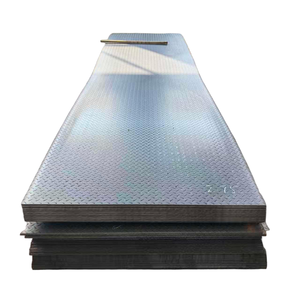 Fabrika doğrudan tedarik sıcak haddelenmiş damalı çelik levha Q235B ASTM A36/A283 3mm-12mm damalı plaka inşaat için - Product Image 1