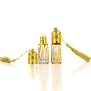 Có Thể Tái Chế Vuông Nhỏ Dubai Vàng Xạ Hương Cuộn Trên Thủy Tinh Nhỏ Nước Hoa Phun Tinh Dầu Chai Nước Hoa - Product Image 2