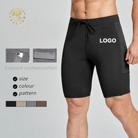 Pantalon de survêtement de compression à séchage rapide pour hommes, avec poches latérales, idéal pour la course et la gym, directement de l'usine