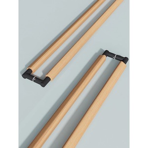Poignée de <span class=keywords><strong>porte</strong></span> minimaliste Wabi Sabi en bois massif, quincaillerie d'entrée en bois naturel pour hôtels, cafés, boutiques, portes coulissantes en verre à pousser et à tirer - Product Image 4