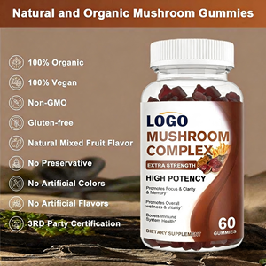 Özel Marka Nootropik Beyin Takviyeleri Aslan Yelesi Mantarı Jelibonları Organik Mantar Jelibonları - Product Image 5