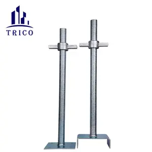 Hebei TRICO Construction Material Adjustable Scaffolding Jack Base U Head Scaffolding Jack Base
