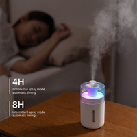 Humidificateur USB Mini Transfrontalier 2026 avec Lumière LED Colorée, Grande Sortie de Brume, Hydratant Portable pour Chambre et Bureau à Domicile