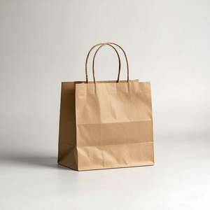 KM 28*15*28cm Rts Retail <b>Party</b> Bolsas Kraft Color Paper <b>Bags</b> Wedding Gift <b>Bags</b> with Your Own logo - Product Image 3