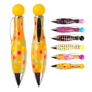 Stylo bille créatif mini format 'Fat Pen' à torsion, couleur unie, idéal pour les cadeaux d'école primaire - Product Image 3
