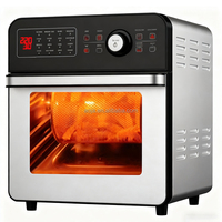 Éléments chauffants supérieur et inférieur, ventes chaudes, 15L avec accessoires, affichage numérique LCD, four à friteuse à air