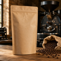 Sacs en BOPP Mylar personnalisés, pochettes en papier kraft, emballage alimentaire pour café en grains, boissons, avec impression personnalisée, certification ISO9001
