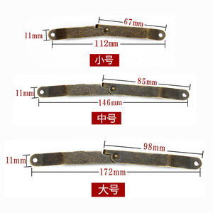 Bisagra para Muebles de Hierro Bronce Antiguo, Pequeña, Mediana, Grande, Conector para Caja de Madera, Montaje en Superficie, Duradera, Diseño Tradicional - Product Image 2