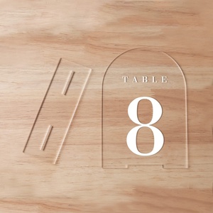 Acrylic QR mã đứng bằng gỗ sigmsqr mã hiển thị đứng customqr mã đứng - Product Image 4