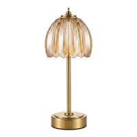 Lampe de table en verre à LED de luxe légère, rechargeable, à commande tactile, avec variation de trois couleurs, pour salon, lumières de Noël