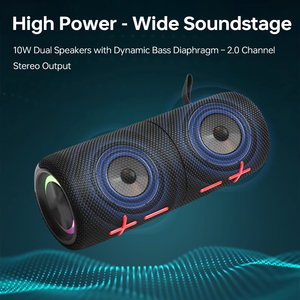 Altavoz Magnético Dividido con Iluminación RGB, Sonido Potente de 10 W, Conectividad TWS, Diseño Impermeable IPX5 - Product Image 6