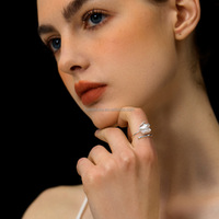 Bague en forme de fleurs de tulipe Rosaeflora "Love Muse", en argent sterling 925 véritable, bijoux fins, accessoires élégants, 2026
