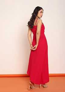 เดรสยาวทรงพลีทเอวเข้ารูป ผ้าเนื้อบางเบา ทรงสวย ใส่สบาย เหมาะสำหรับผู้หญิง - Product Image 3