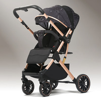 Poussette bébé inclinable et droite, légère, pliable facilement, portable, pour voyage, en métal, pour nouveau-nés