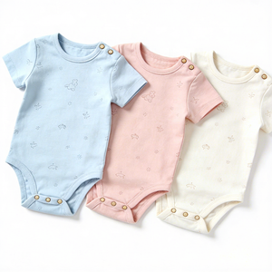 Combinaison bébé personnalisée à étiquette privée, texture confortable, tricot de bambou respirant, combinaison bébé bulle, vente <span class=keywords><strong>en</strong></span> gros - Product Image 1