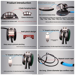 Entrenador de Suspensión Ajustable, Entrenamiento de Fuerza Central, 6 Niveles, Gimnasio en Casa, Resistencia Magnética, Control Fácil, Modelo de Cuerda Colgante para Ejercicio - Product Image 5