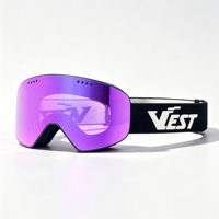 Masque de ski magnétique personnalisé, lentille à échange rapide, sangle à dégagement rapide, anti-buée, UV400, compatible casque, masque de snowboard