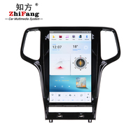 Usine Tesla écran multimédia Android 13.6 pouces lecteur DVD de voiture pour Jeep Grand Cherokee 2011-2013 autoradio GPS Navigation