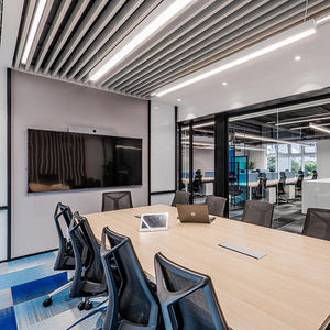 Profilé en aluminium pour tube T8, couleur noir/argent, haute luminosité, installation facile pour la maison, le bureau, l'hôtel, luminaire suspendu linéaire - Product Image 5