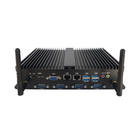 Ordinateur de contrôle industriel Inter Smart SPC670 2025, double cœur, hôte de 7e génération I7 7500U, PC sans ventilateur noir, 6COM, usine intelligente