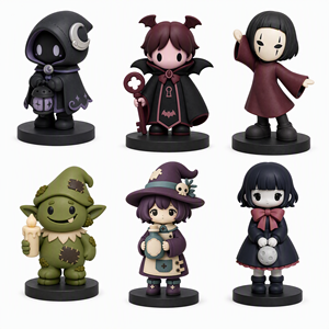Figura de PVC de Chica con Capucha de <span class=keywords><strong>Anime</strong></span>, Estilo Chica Rebelde, Juguete Coleccionable de Arte para Tienda de Cajas Sorpresa, Juguetes de Moda, Chica Dulce y Genial - Product Image 1