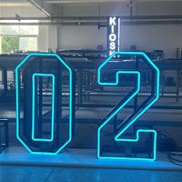 Numéro lumineux pliable 30 pour décoration d'anniversaire adulte