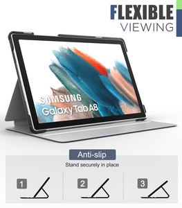 MoKo leggero antiscivolo Folio <span class=keywords><strong>Cover</strong></span> custodia Smart Shell Auto Wake Sleep Case per <span class=keywords><strong>Samsung</strong></span> Galaxy Tab <span class=keywords><strong>A8</strong></span> 10.5 pollici 2022 - Product Image 3