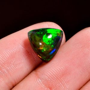 YASHEE – opale éthiopienne noire naturelle, pierre précieuse triangulaire de 3.5 carats, pour la fabrication de bijoux, enroulement de fil - Product Image 2
