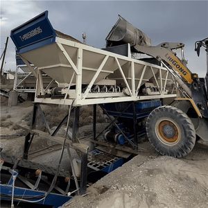 Centrale à béton mobile intégrée HZS60, électrique, occasion, avec pompe, moteur et unité de malaxage - Product Image 2