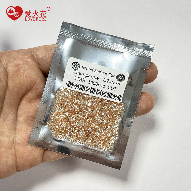 1000pcs/packs 0.8-3.0mm Loose Cz Stones - Multi Colores
