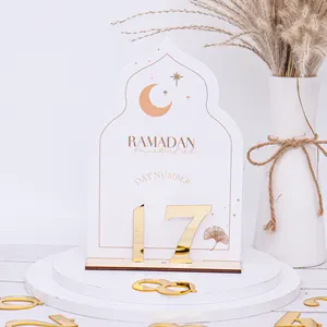 Pafu Islamic Gift Ramadan Decoration Day of Ramadan Dome Ramadan Mubarak Countdown Decor