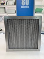 Filter HEPA dengan Kertas Fiberglass H13 H14 Pemisah Aluminium Filter Udara