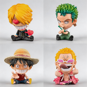 Figuras de Piratas de Plástico de Japón, Juguete Coleccionable de Dibujos Animados de Moda, el Más Vendido y Popular para Decoración del Hogar - Product Image 1